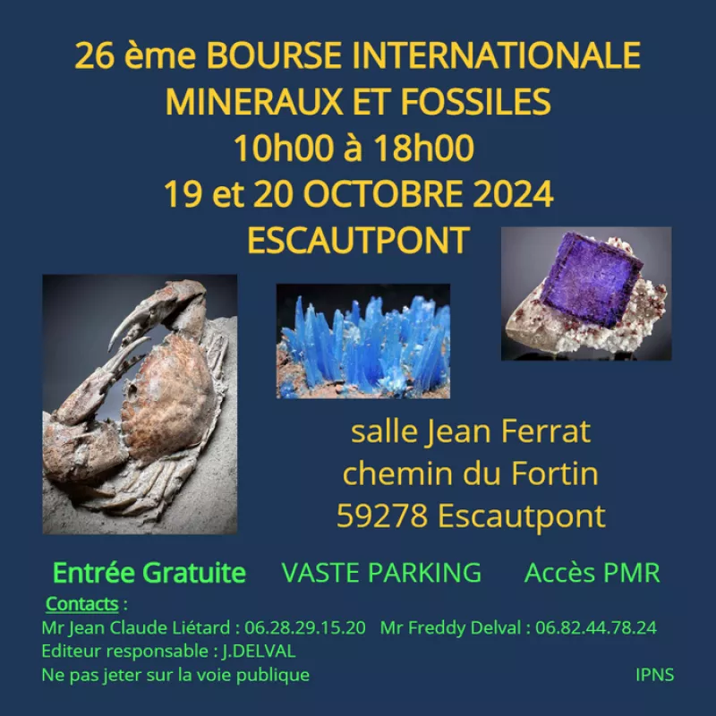 26Ème Salon Minéraux et Fossiles