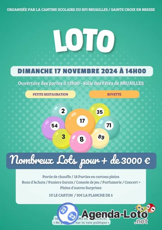 Loto Cantines Bruailles