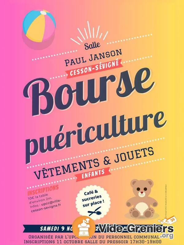 Bourse Puériculture, Vêtements Enfants et Jouets