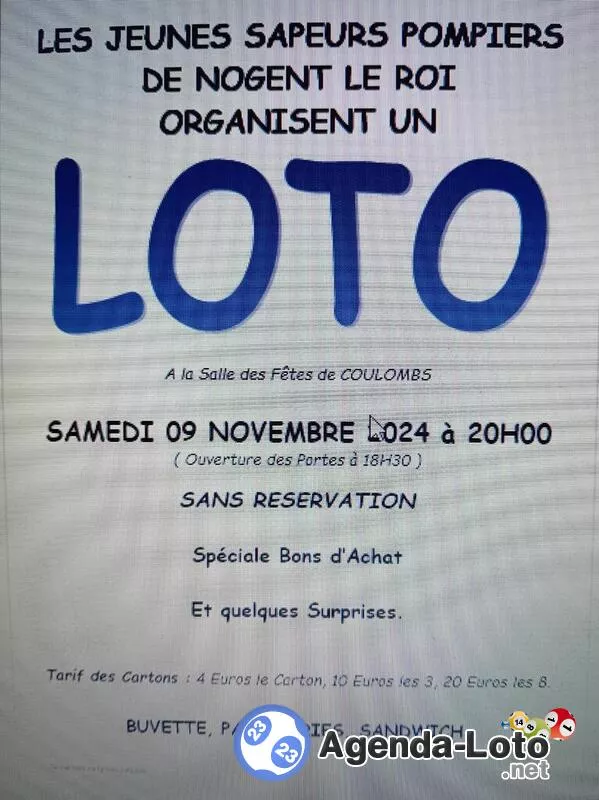 Loto des Jsp de Nogent le Roi