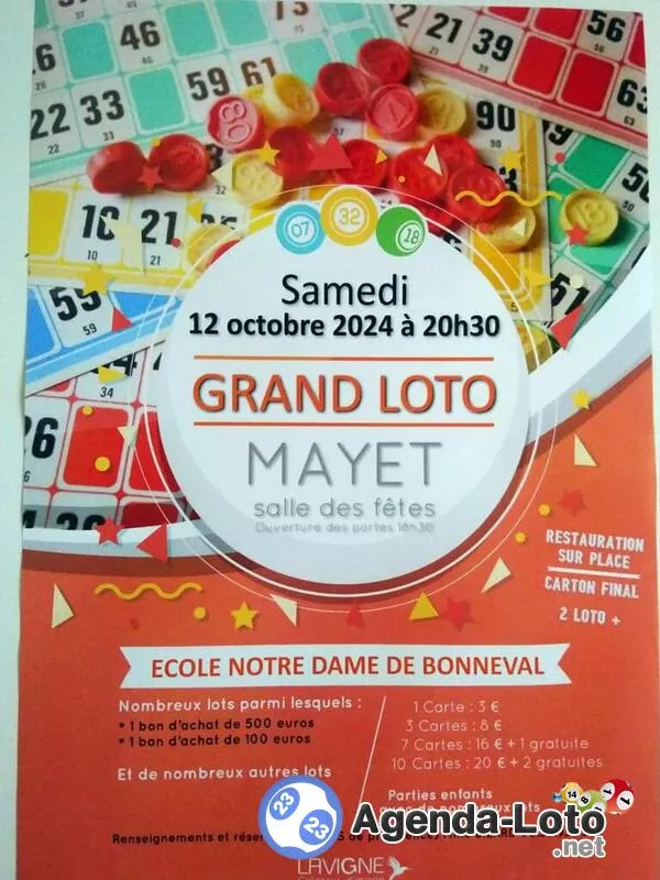 Loto Ecole Notre Dame de Bonneval