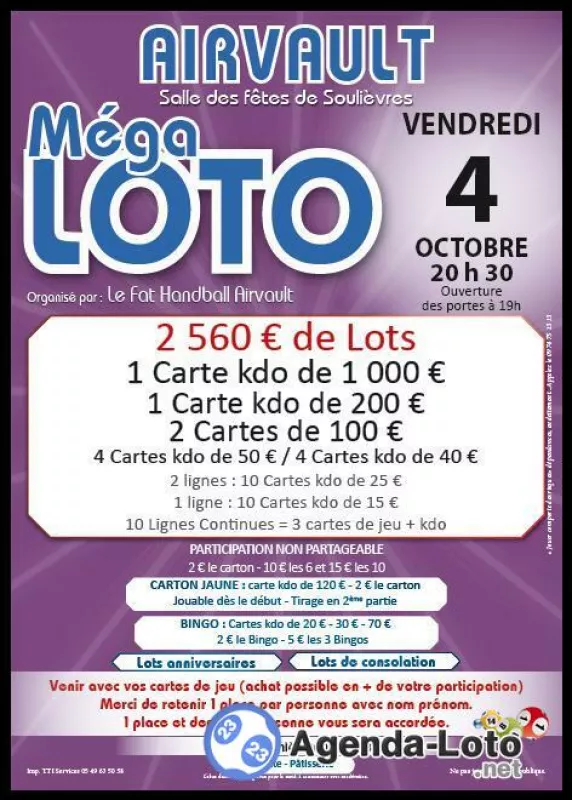 Mega Loto du Fat Handball Airvault