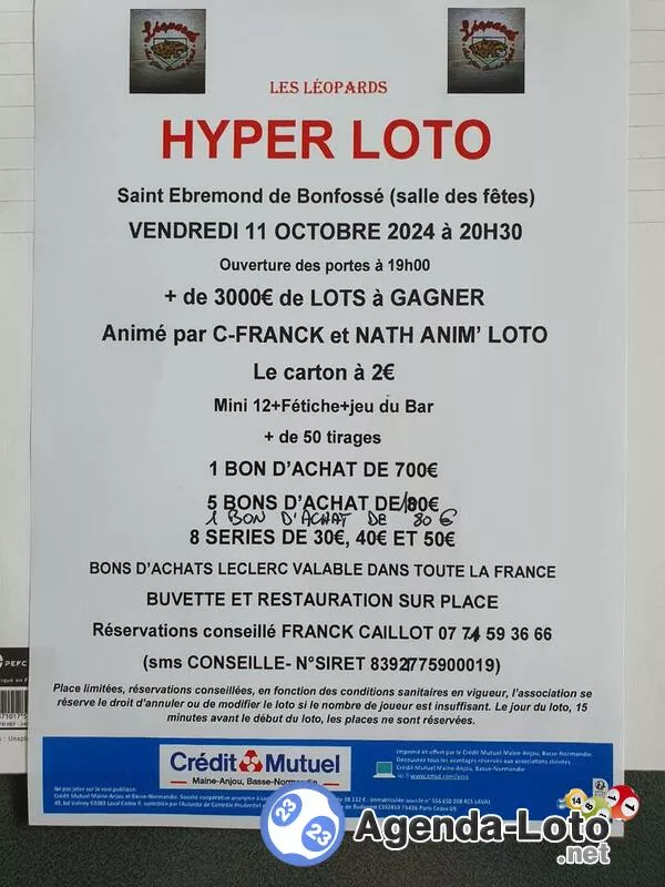 Hyper Loto Organise par les Leopards