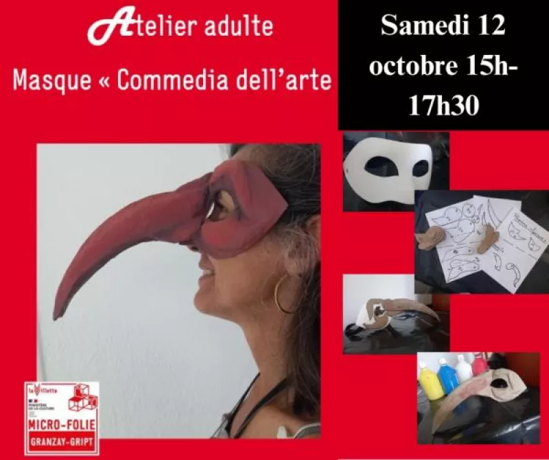 Atelier Adultes : Masque de la Commedia Dell 'Arte