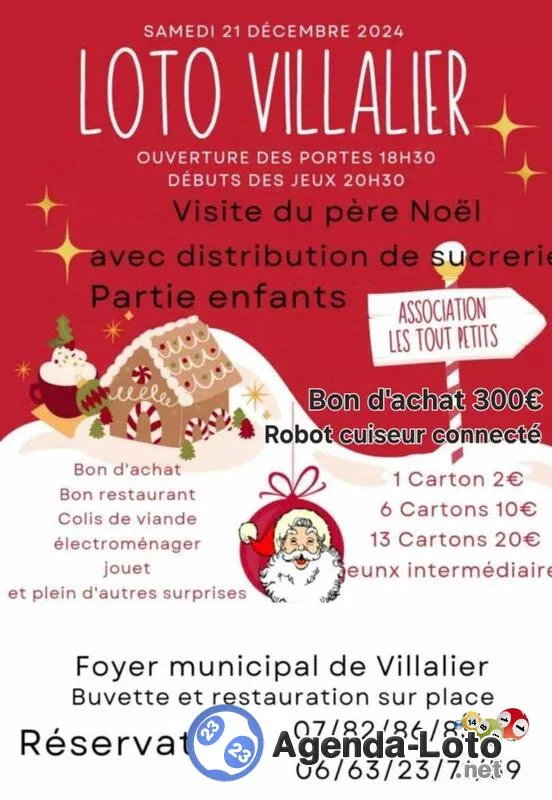 Loto de Noel avec Visite du Père Noel