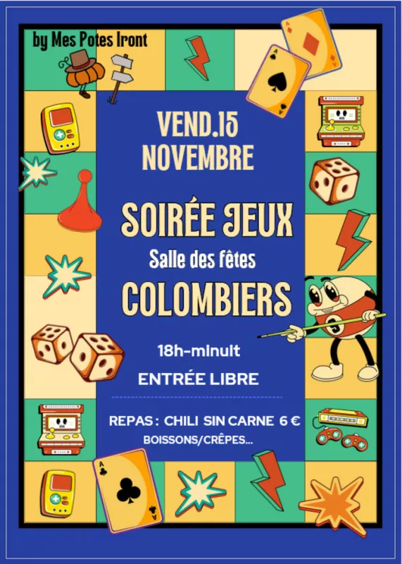 Grande Soirée Jeux à Colombiers