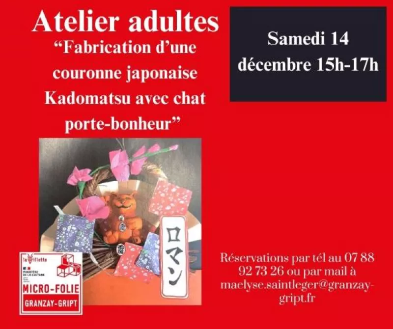 Atelier Adultes : Fabrication Couronne Japonaise