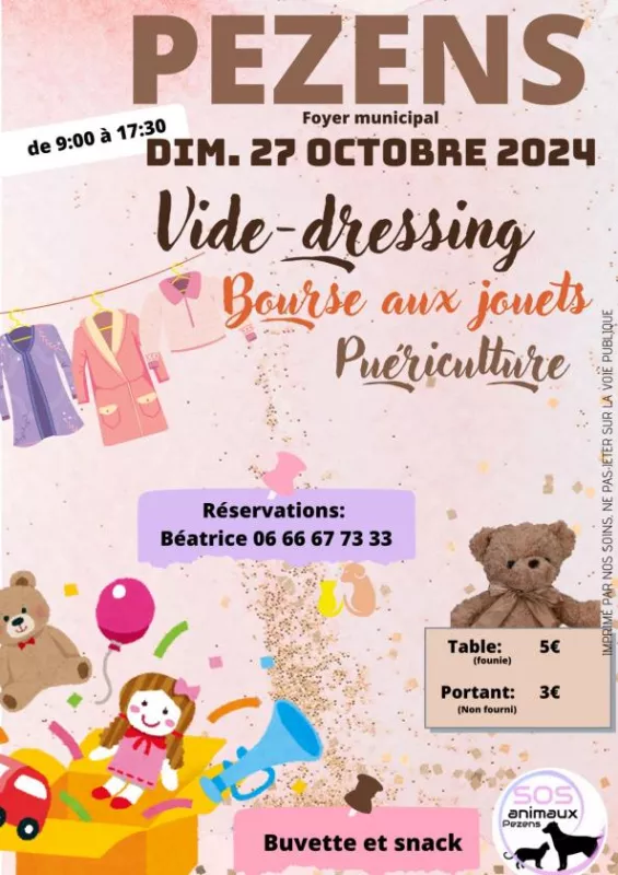 Vide Dressing Bourse Jouets Deco Noel Puericulture