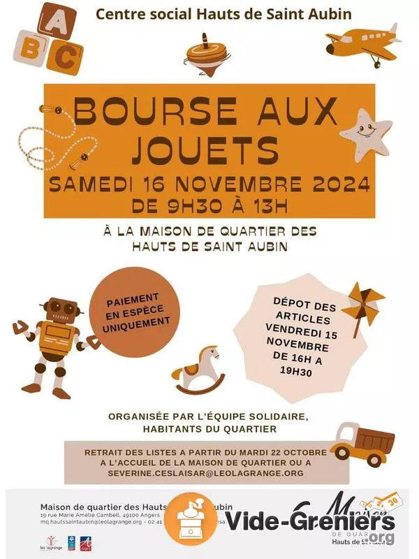 Bourse Aux Jouets de 0 à 16 Ans