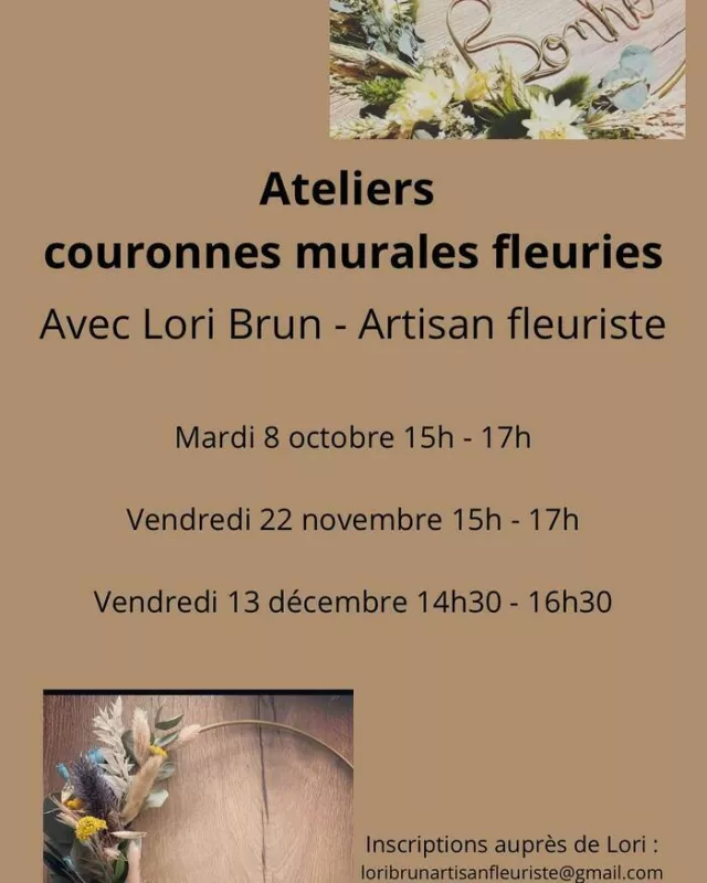 Atelier Couronnes Murales Fleuries