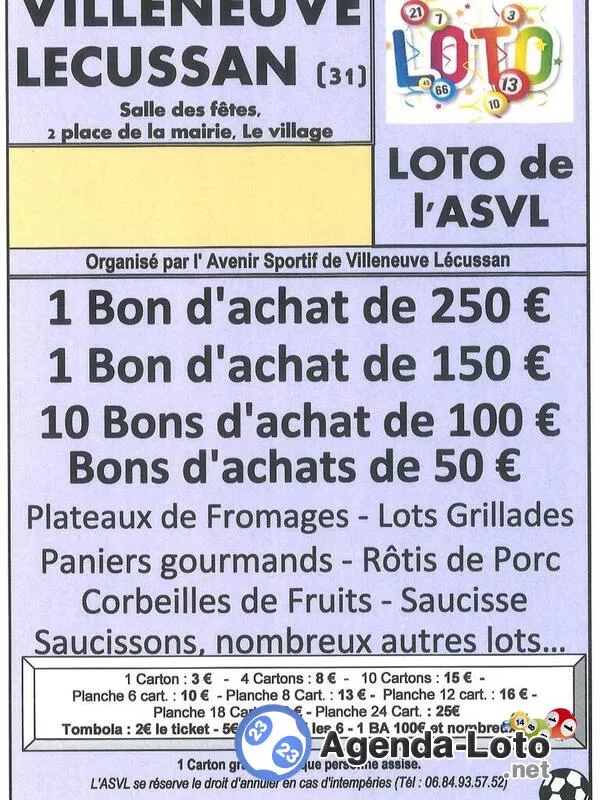 Loto de l'Asvl