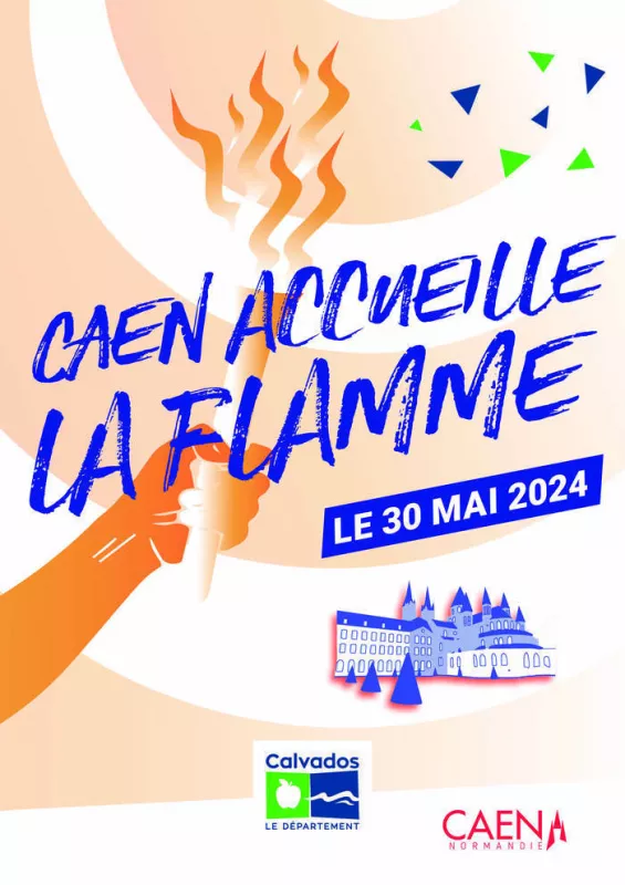 Relais Flamme Olympique-Animations sur la Place Saint-Sauveur (Caen)