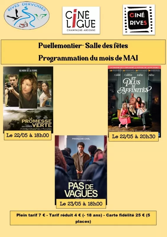 Cinéma Itinérant à Puellemontier (Salle des Fêtes)