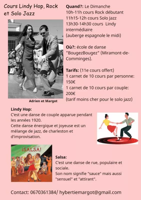 Cours de Danse Rock et Lindy Hop