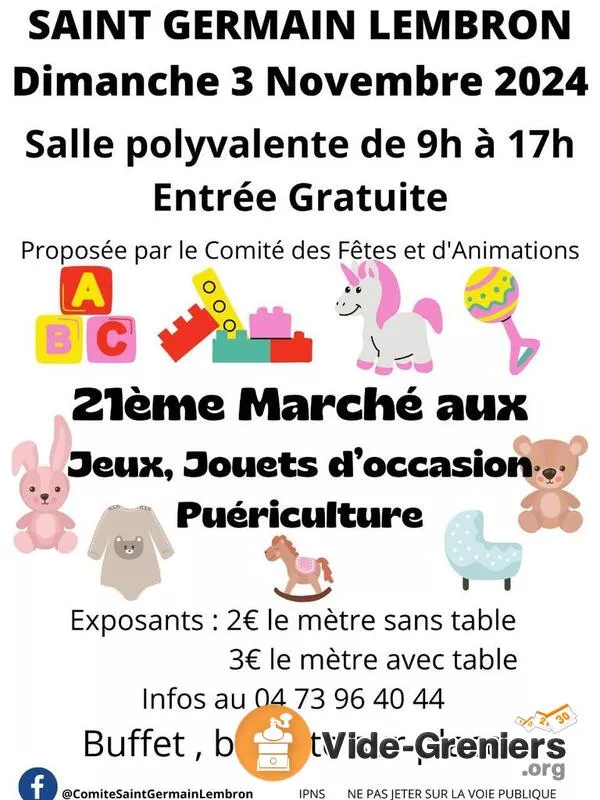 21Ème Marché Aux Jeux et Jouets d'Occasion, Puériculture