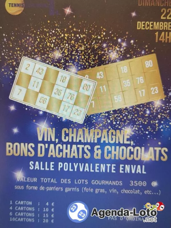 Loto Gourmand Tennis Club Enval