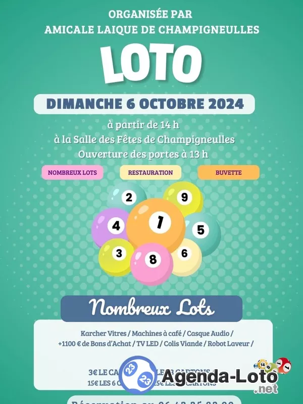 Loto de l'Amicale Laïque de Champigneulles