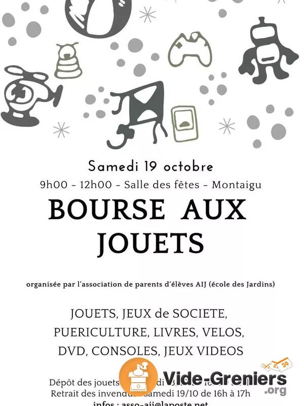 Bourse Aux Jouets, Livres, Matériel de Puériculture