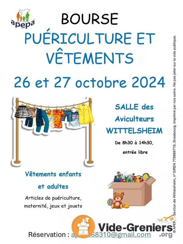 Bourse Puériculture et Vêtement Enfant et Adultes