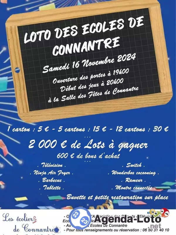 Loto les Écoliers de Connantre