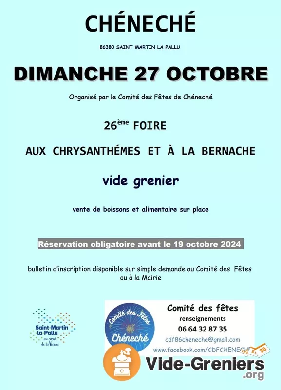 26Ème Foire Aux Chrysanthèmes et à la Bernache de Chéneché