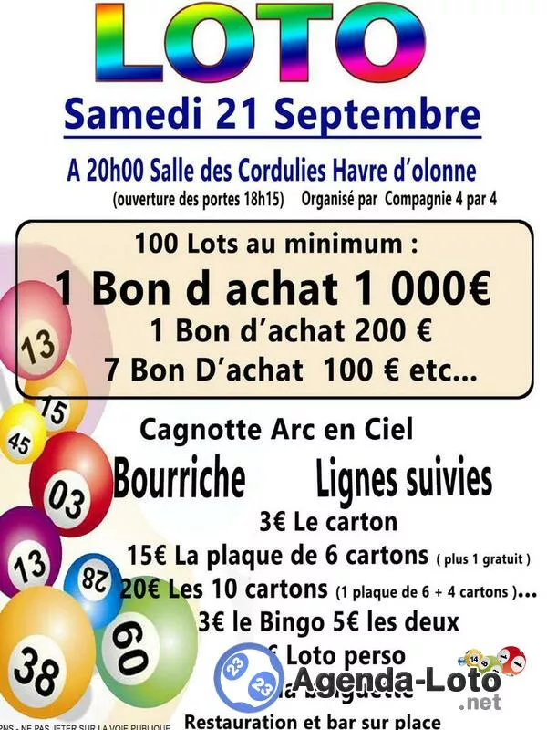 Loto Arc en Ciel Spécial Bons d'Achat