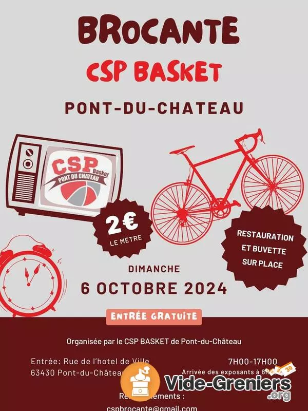 Vide Grenier du Csp Basket de Pont-du-Château