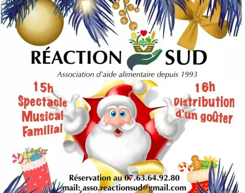 Goûter de Noël Solidaire avec «Réaction Sud»