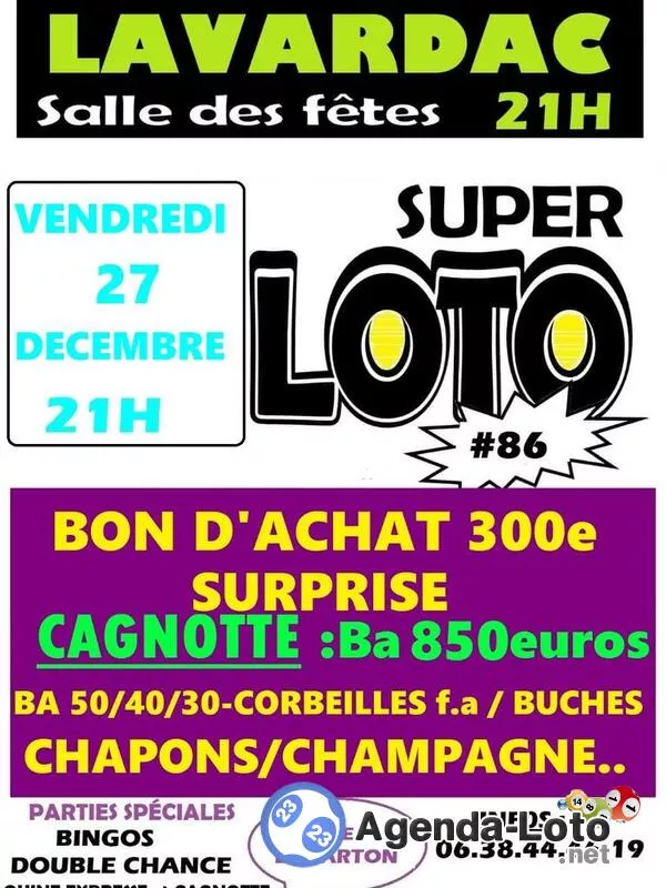 21H Loto Val d'Albret Basket ( Voir Affiche)