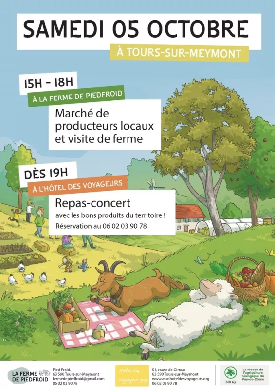 Marché de Producteurs Locaux et Visite de Ferme + Repas-Concert