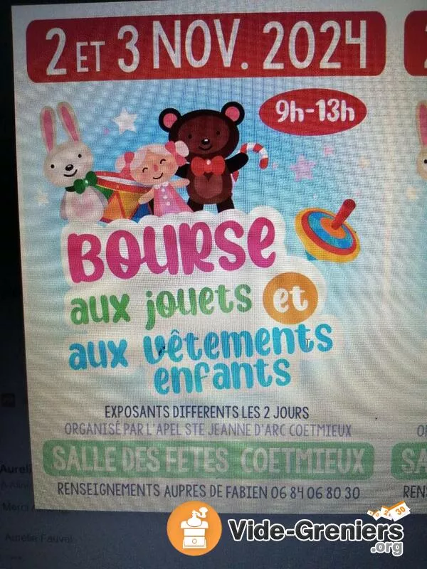 Bourse Aux Jouets et Vêtements Enfants