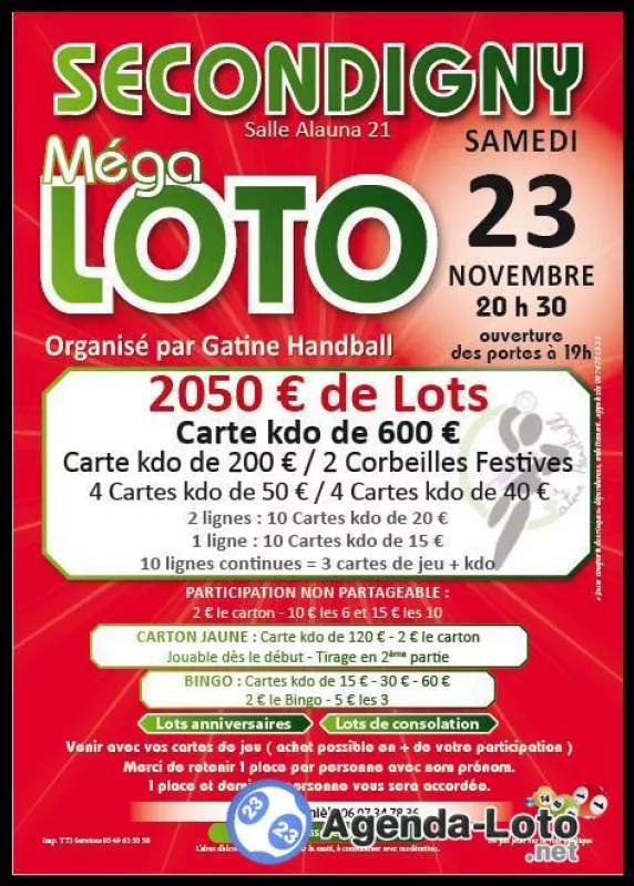 Méga Loto Gâtine Handball