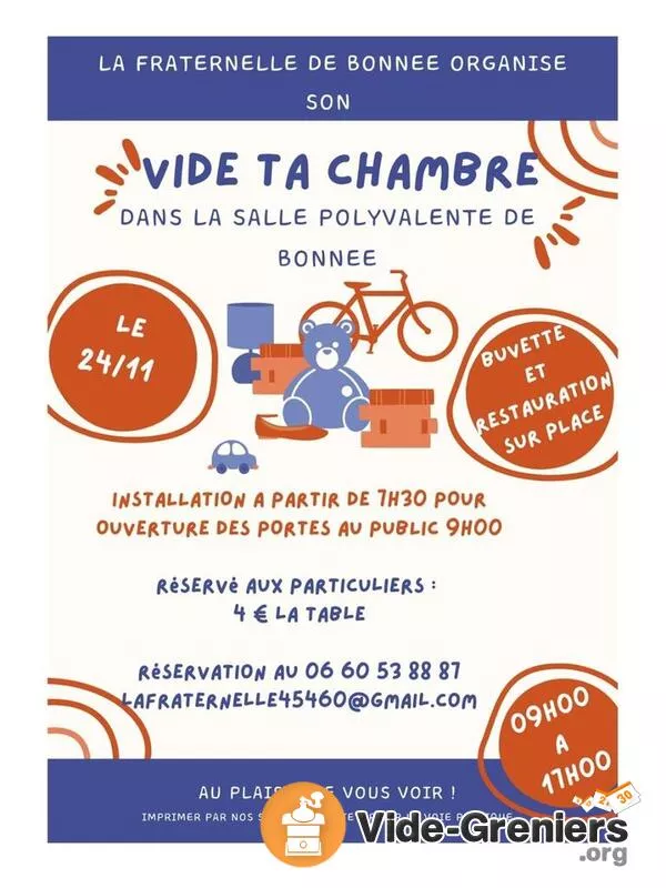 Vide Ta Chambre de la Fraternelle