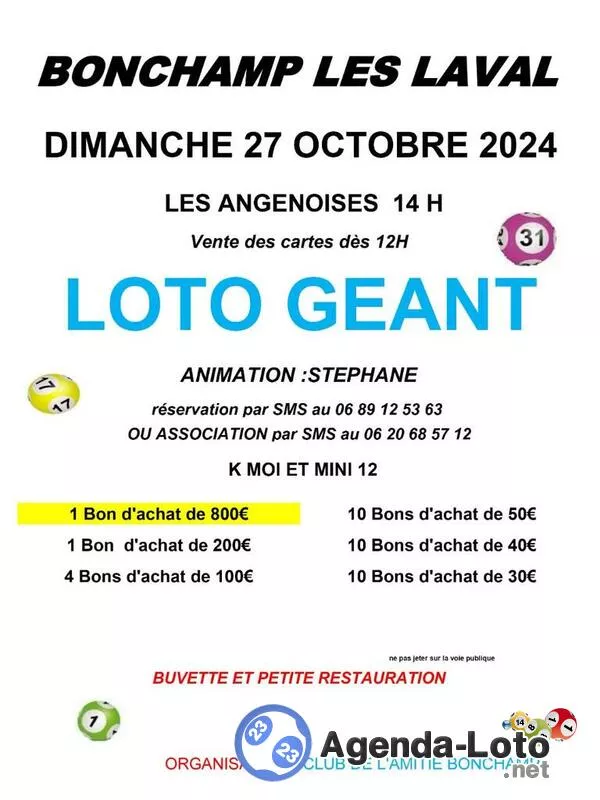 Loto Géant Animation Stéphane