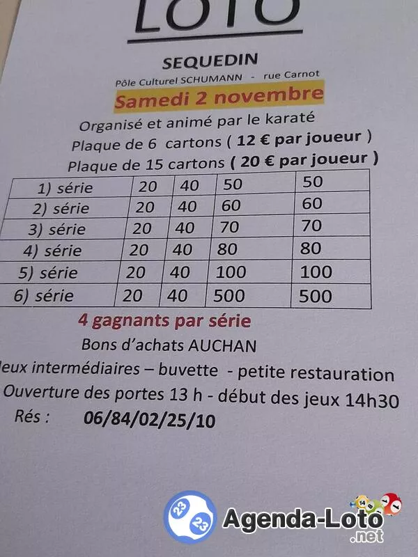 Loto du Karaté