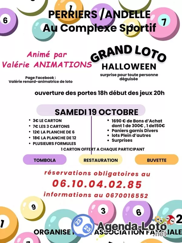 Grand Loto Halloween (Surprise pour Toute Personne Déguisée)