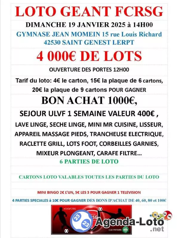 Loto du Fcrsg