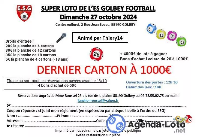 Super Loto Es Golbey Football