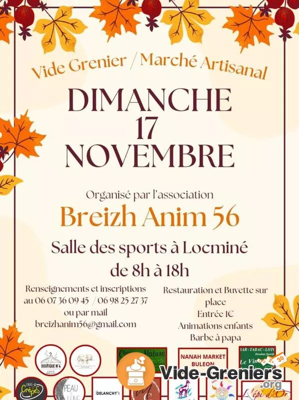 Vide Grenier, Marché Producteurs et Artisanale