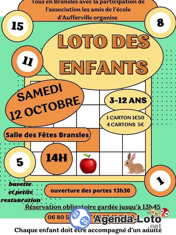 Loto des Enfants 3 à 12 Ans