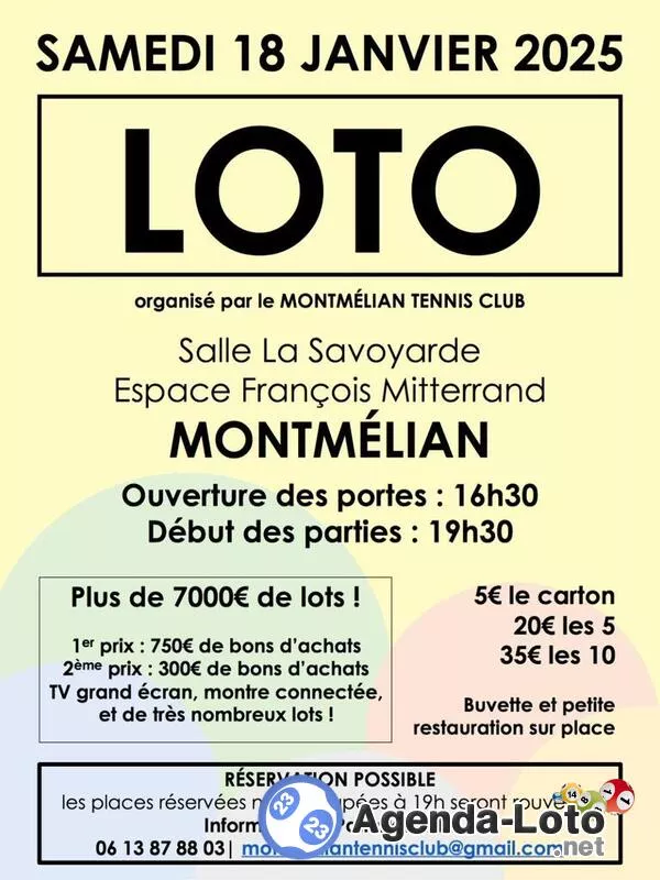 Loto du Montmelian Tennis Club