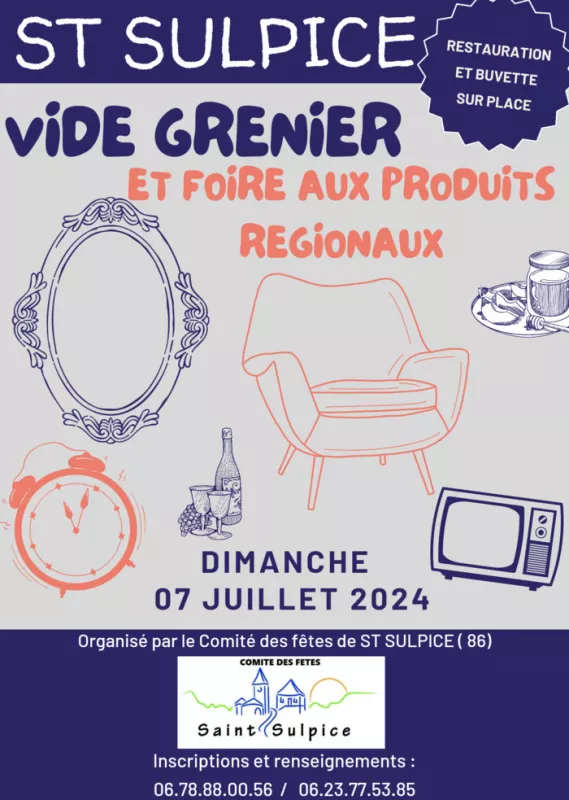 Vide Grenier et Foire Aux Produits Régionaux 2024