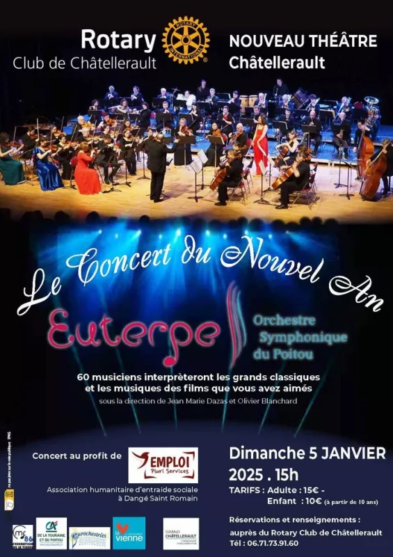 Rotary Châtellerault Concert Symphonique Euterpe-5 Janvier 2025