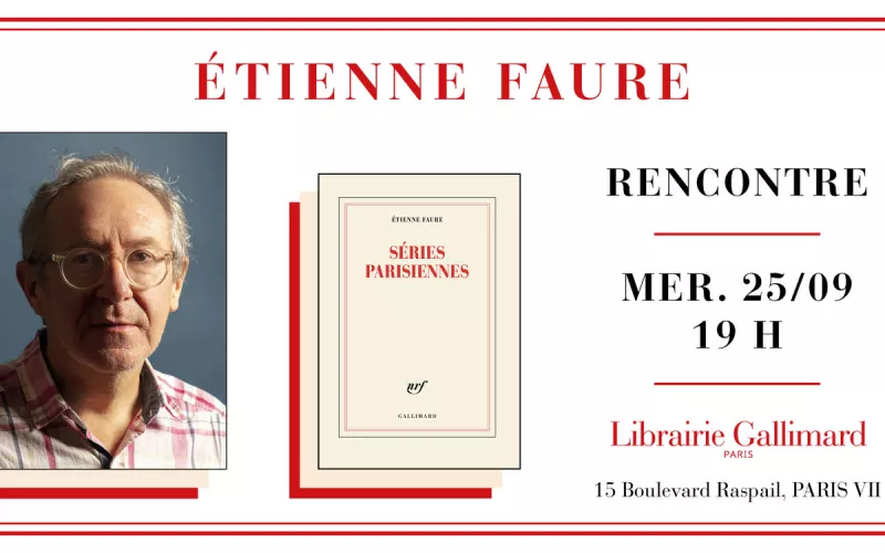 Soirée Poésie avec Étienne Faure à la Librairie Gallimard