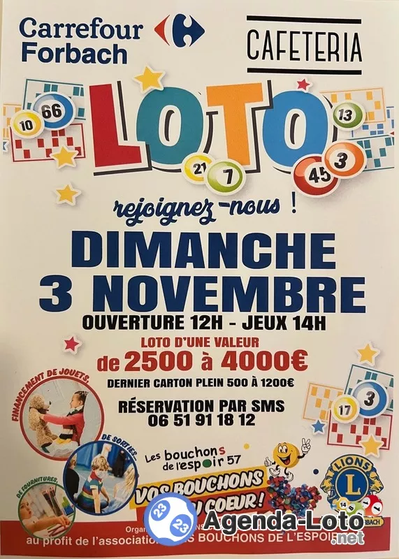 Loto Bouchons de l'Espoir 57