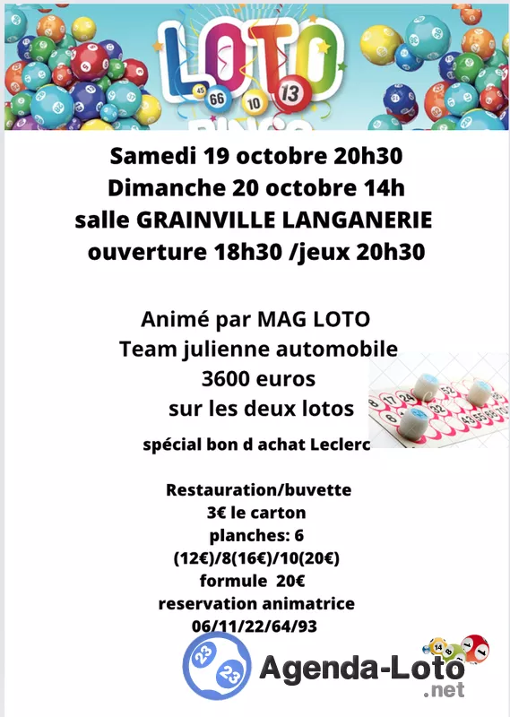 Loto Samedi et Dimanche