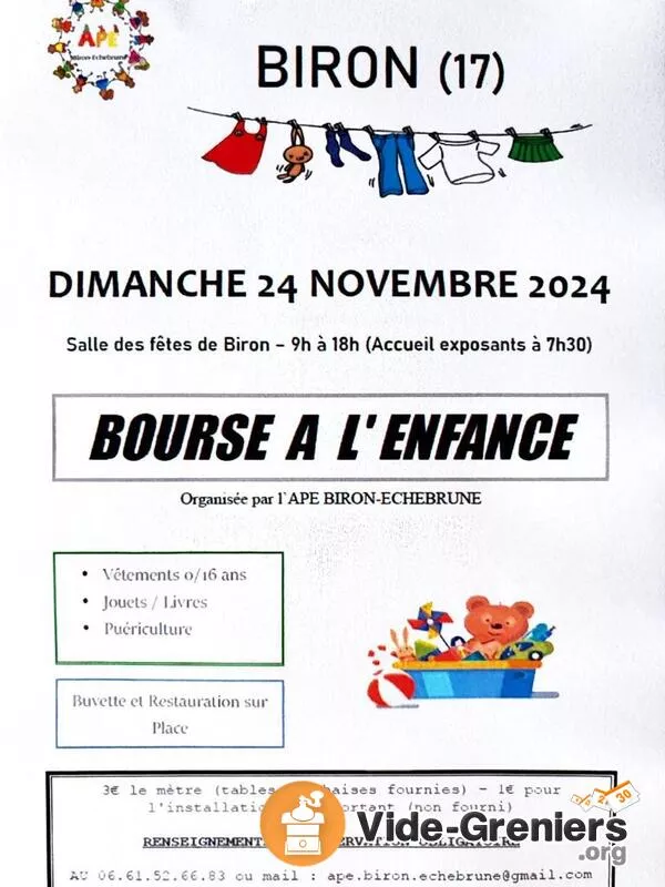 Bourse à l'Enfance