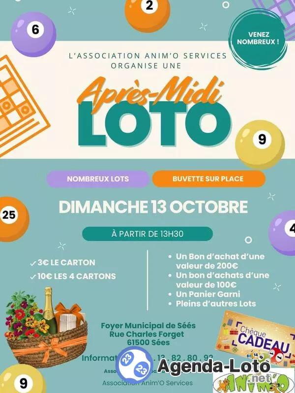 Loto de l'Association Anim'O Services