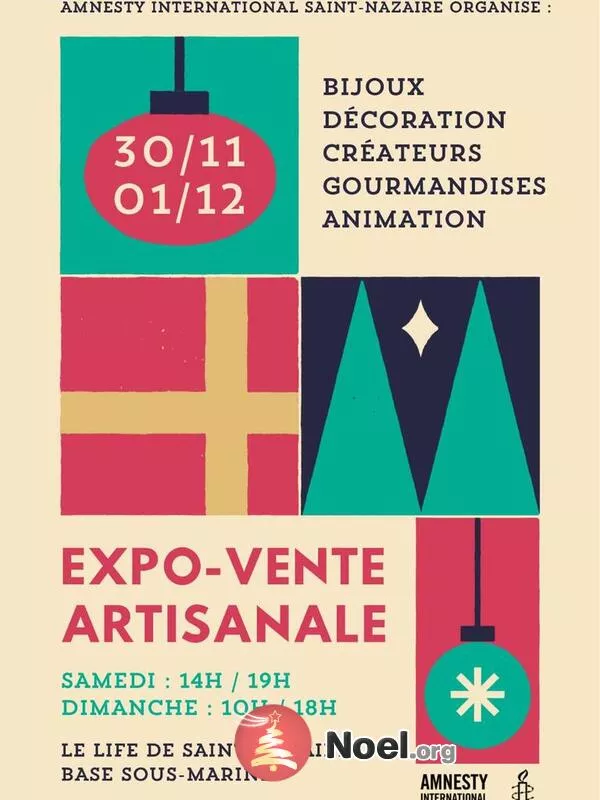 Expo-Vente Artisanale de Noël-Amnesty International