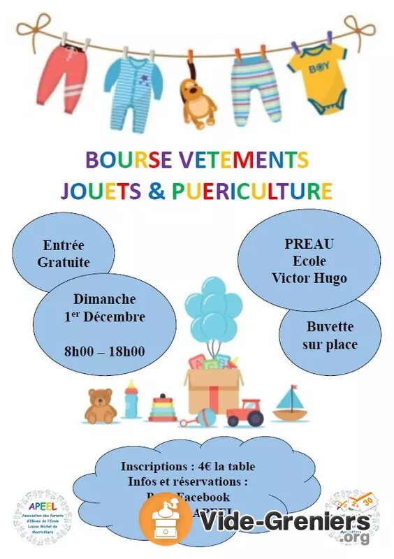 Bourse Aux Vêtements, Jouets et Puériculture Apeel